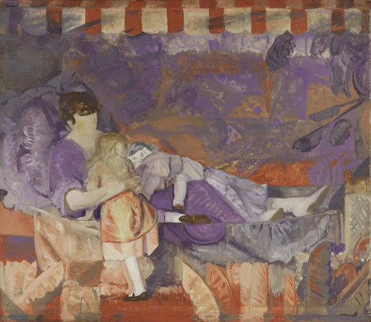 {{ product_title }} Fine Art Print | {{ product_vendor }} Jakero77 George Bellows - Study of Emma and the Children (1917) - 17" x 22" Fine Art Print Art Print  Jakero77