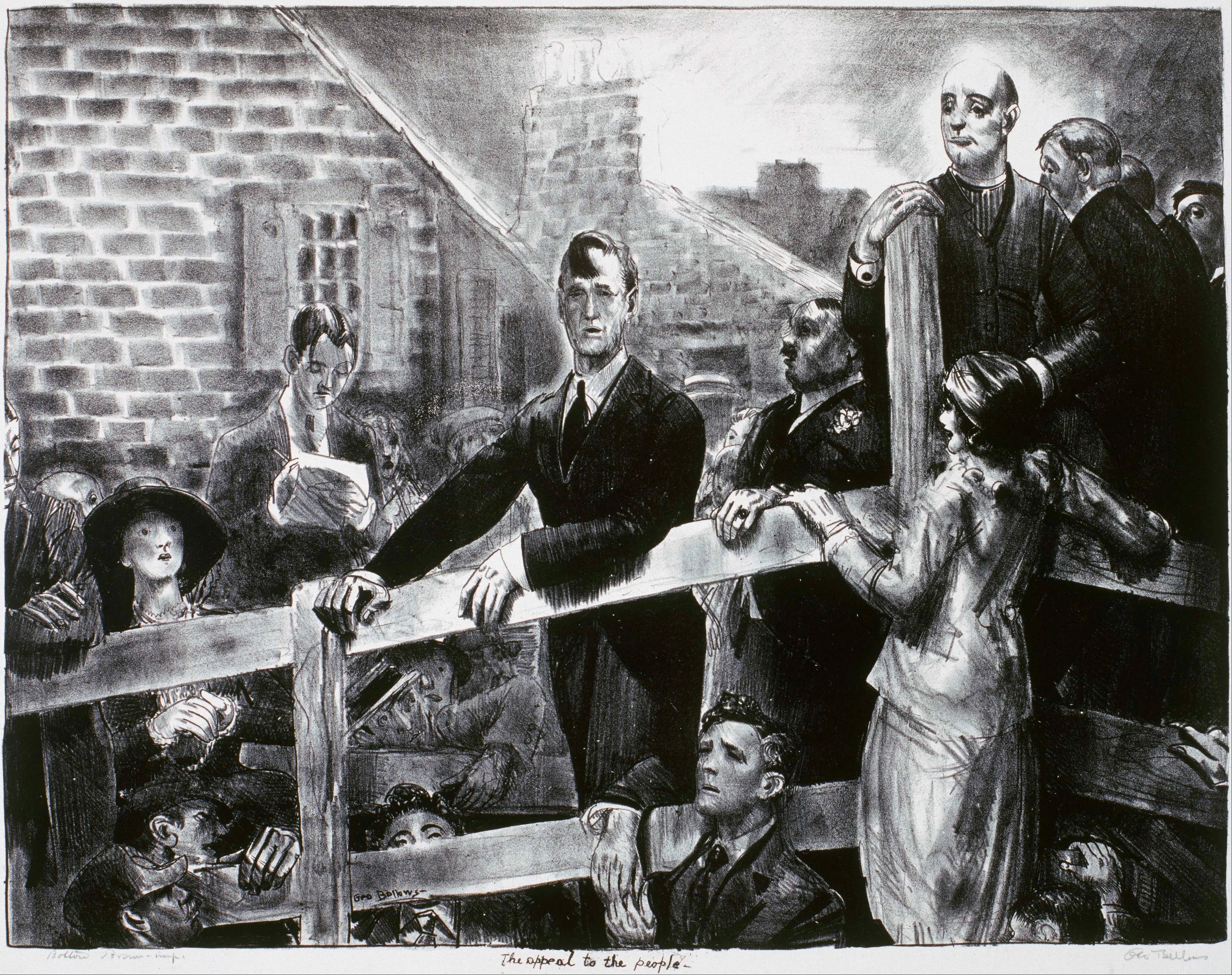 {{ product_title }} Fine Art Print | {{ product_vendor }} Jakero77 George Bellows - The Appeal to the People, Signed - 17" x 22" Fine Art Print Art Print  Jakero77