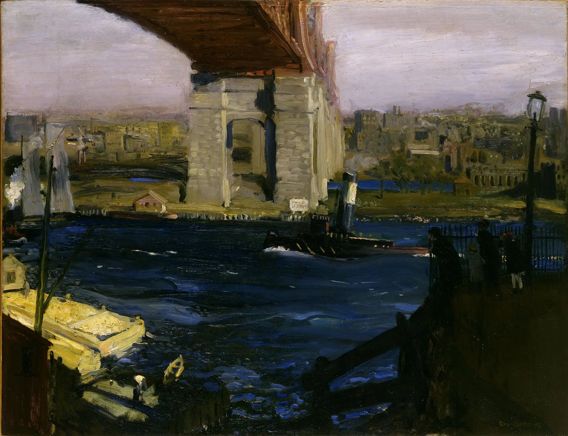 {{ product_title }} Fine Art Print | {{ product_vendor }} Jakero77 George Bellows - The Bridge, Blackwell's Island (1909) Signed - 17" x 22" Print Art Print  Jakero77