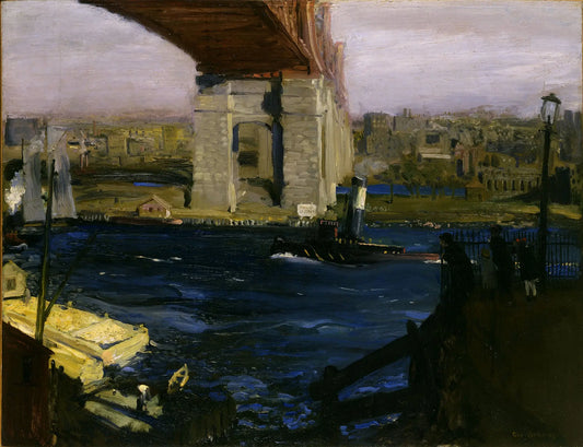 {{ product_title }} Fine Art Print | {{ product_vendor }} Jakero77 George Bellows - The Bridge, Blackwell's Island (1909) Signed - 17" x 22" Print Art Print  Jakero77