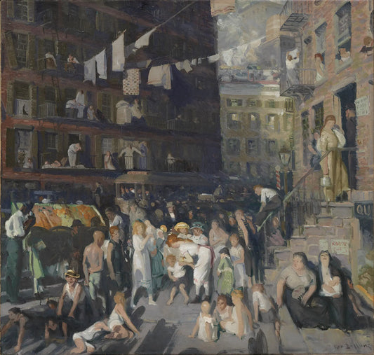 {{ product_title }} Fine Art Print | {{ product_vendor }} Jakero77 George Bellows - The Cliff Dwellers (1913) Signed - 17" x 22" Fine Art Print Art Print  Jakero77