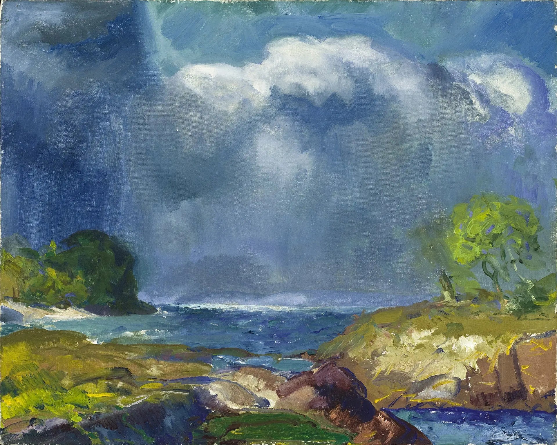 {{ product_title }} Fine Art Print | {{ product_vendor }} Jakero77 George Bellows - The Coming Storm (1916) Signed - 17" x 22" Fine Art Print Art Print  Jakero77
