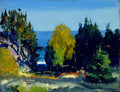 {{ product_title }} Fine Art Print | {{ product_vendor }} Jakero77 George Bellows - The Grove, Monhegan (1911) Signed - 17" x 22" Fine Art Print Art Print  Jakero77