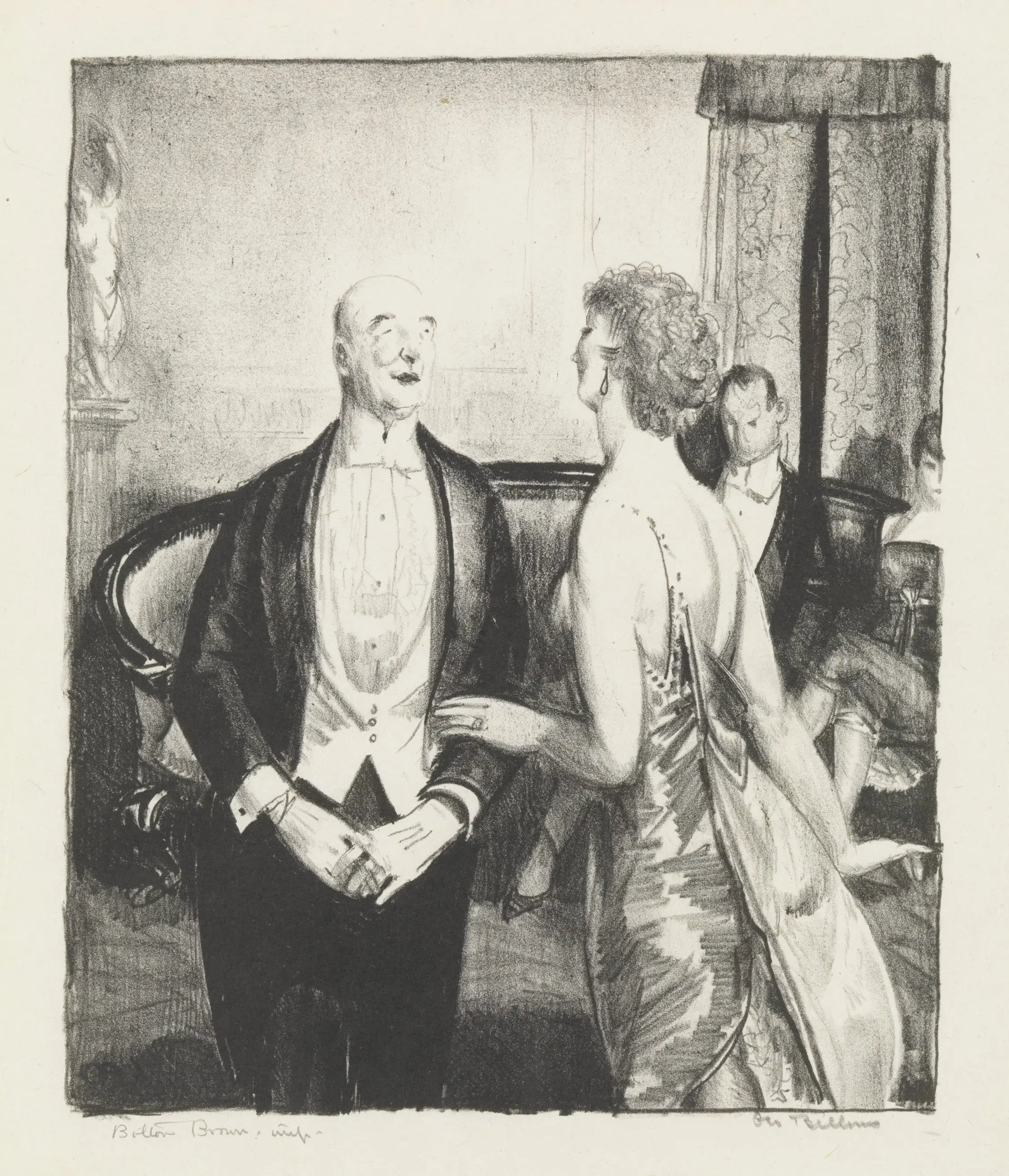 {{ product_title }} Fine Art Print | {{ product_vendor }} Jakero77 George Bellows - The Parlor Critic (1921) Signed - 17" x 22" Fine Art Print Art Print  Jakero77