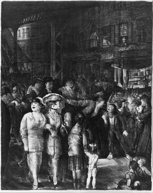 {{ product_title }} Fine Art Print | {{ product_vendor }} Jakero77 George Bellows - The Street (1917) Signed - 17" x 22" Fine Art Print Art Print  Jakero77