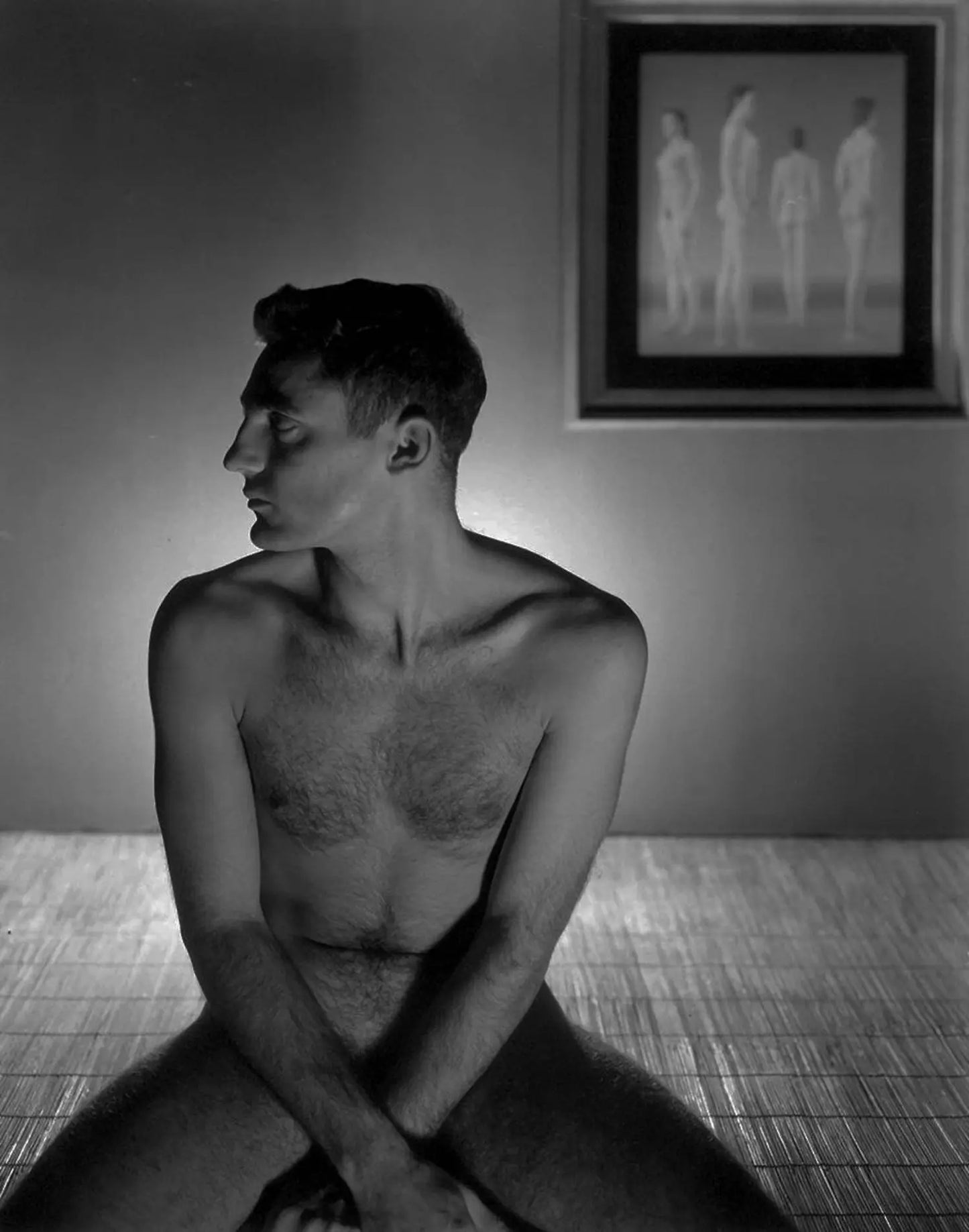 {{ product_title }} Fine Art Print | {{ product_vendor }} Jakero77 George Platt Lynes - Joe Santoro Nude (circa 1940s) - 17" x 22" Fine Art Print Art Print  Jakero77