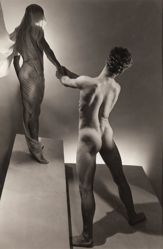 {{ product_title }} Fine Art Print | {{ product_vendor }} Jakero77 George Platt Lynes - Orpheus and Eros Nude (1948) - 17" x 22" Fine Art Print Art Print  Jakero77