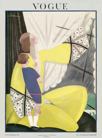 {{ product_title }} Fine Art Print | {{ product_vendor }} Jakero77 Georges LePape - Vintage Vogue Fashion Kimono Style (1922) - 17" x 22" Art Print Art Print  Jakero77