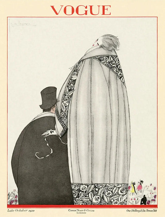 {{ product_title }} Fine Art Print | {{ product_vendor }} Jakero77 Georges LePape - Vintage Vogue Fashion Paris Elegance (1920) - 17"x22" Art Print Art Print  Jakero77