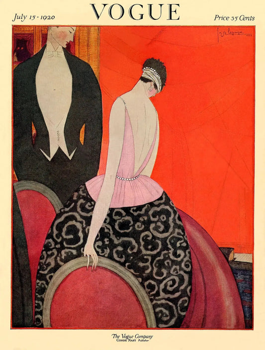 {{ product_title }} Fine Art Print | {{ product_vendor }} Jakero77 Georges LePape - Vogue Fashion Jazz Age Art Deco (1920) - 17"x22" Fine Art Print Art Print  Jakero77