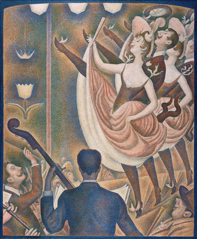 {{ product_title }} Fine Art Print | {{ product_vendor }} Jakero77 Georges Seurat - Chahut (1889-90) Music & Dancing - 17" x 22" Fine Art Print Art Print  Jakero77