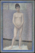 {{ product_title }} Fine Art Print | {{ product_vendor }} Jakero77 Georges Seurat - Model to Front, Nude (1887) Signed - 17" x 22" Fine Art Print Art Print  Jakero77
