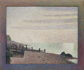 {{ product_title }} Fine Art Print | {{ product_vendor }} Jakero77 Georges Seurat - Mouth of the Seine at Honfleur, Evening (1886) Signed - 17" x 22" Fine Art Print Art Print  Jakero77