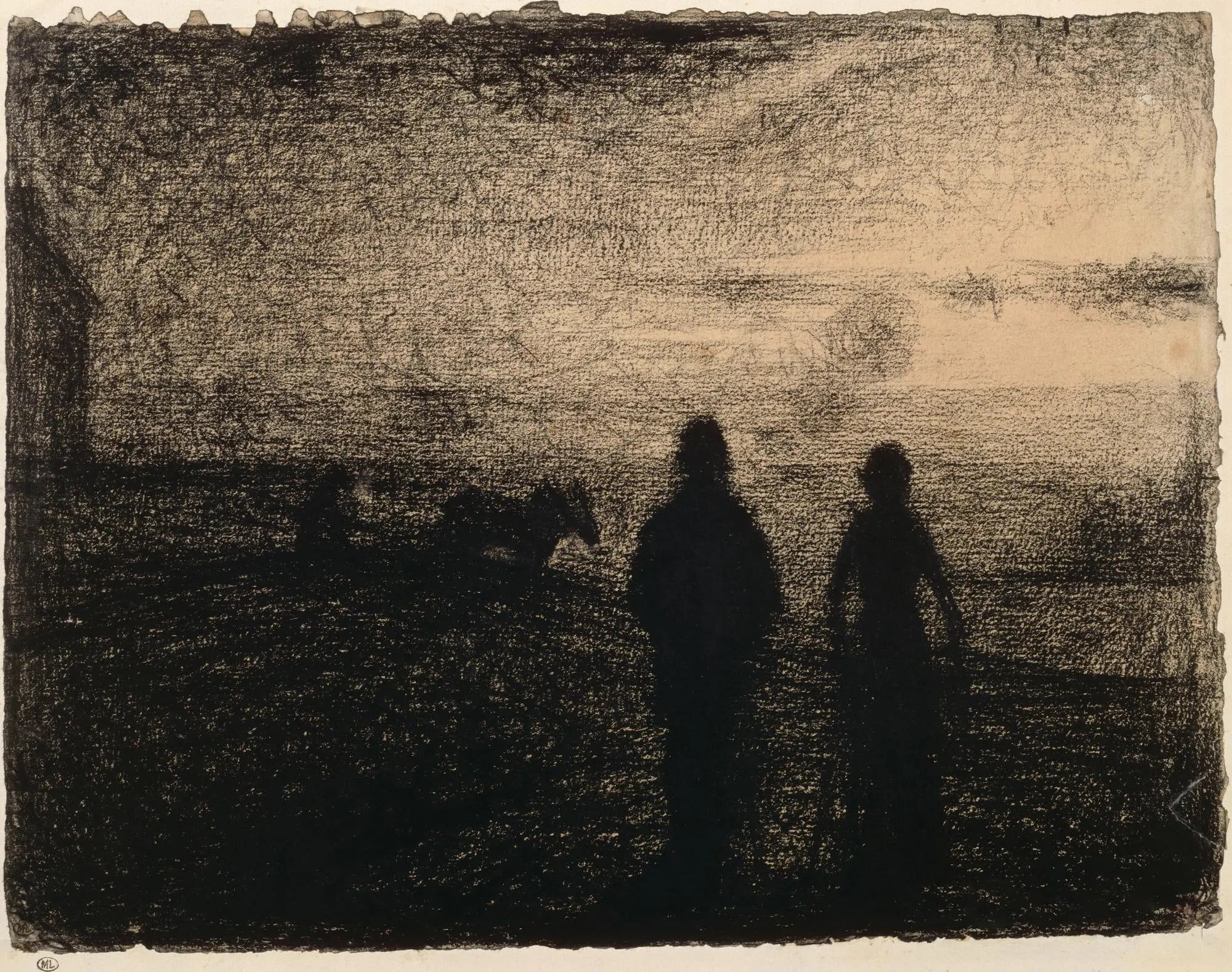 {{ product_title }} Fine Art Print | {{ product_vendor }} Jakero77 Georges Seurat - Ploughing (1882-83) France - 17" x 22" Fine Art Print Art Print  Jakero77