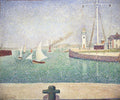 {{ product_title }} Fine Art Print | {{ product_vendor }} Jakero77 Georges Seurat - Port of Honfleur (1886) Signed - 17" x 22" Fine Art Print Art Print  Jakero77