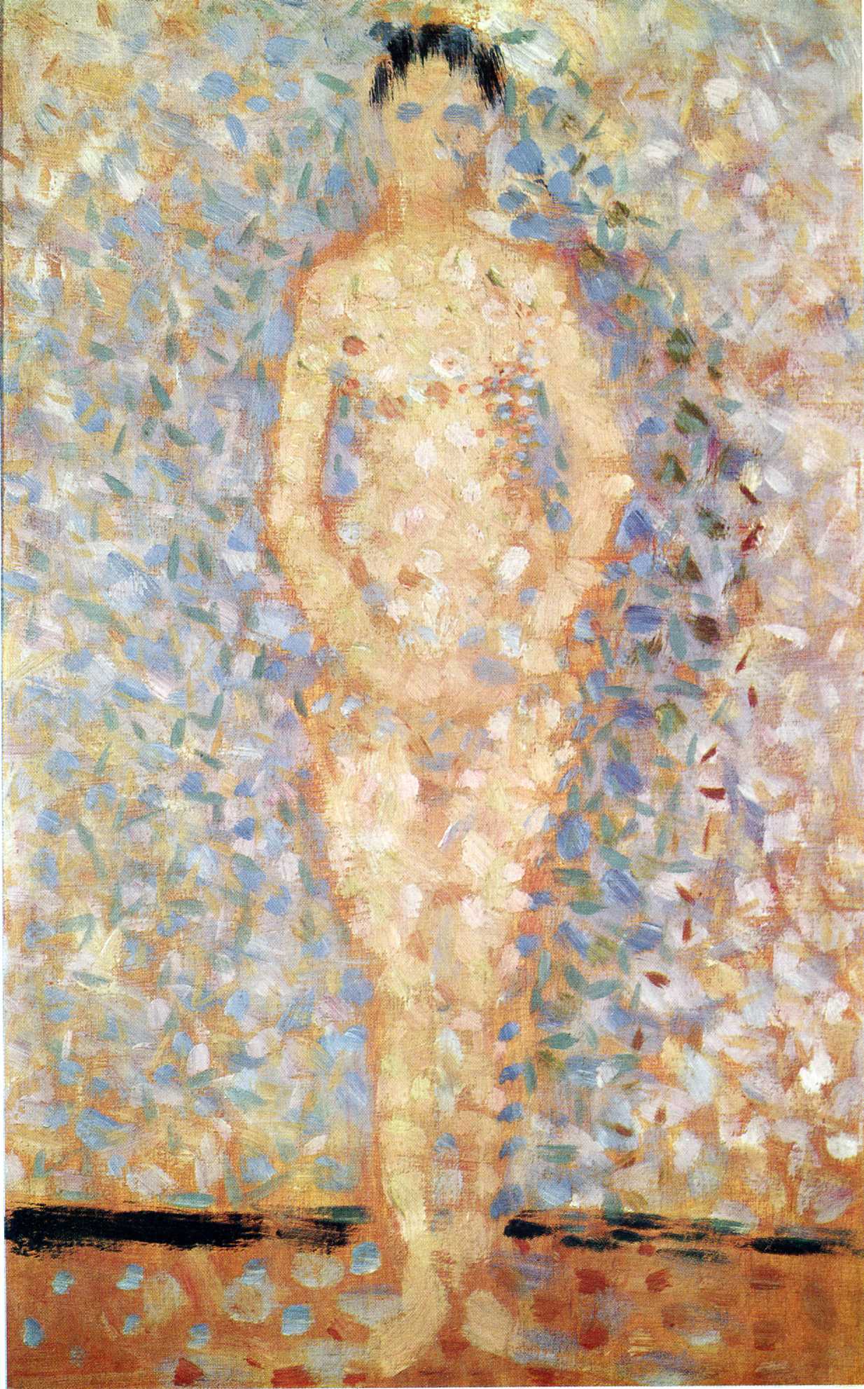 {{ product_title }} Fine Art Print | {{ product_vendor }} Jakero77 Georges Seurat - Poseur Standing, Front View Nude (1887) - 17" x 22" Fine Art Print Art Print  Jakero77