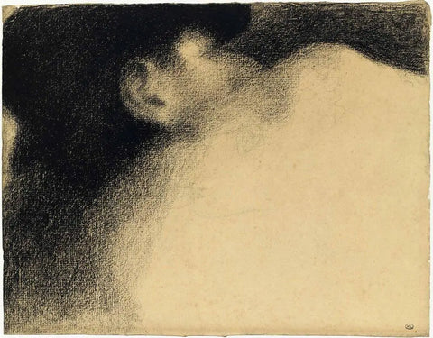 {{ product_title }} Fine Art Print | {{ product_vendor }} Jakero77 Georges Seurat - Sleeping Woman, Pointillism Style - 17" x 22" Fine Art Print Art Print  Jakero77