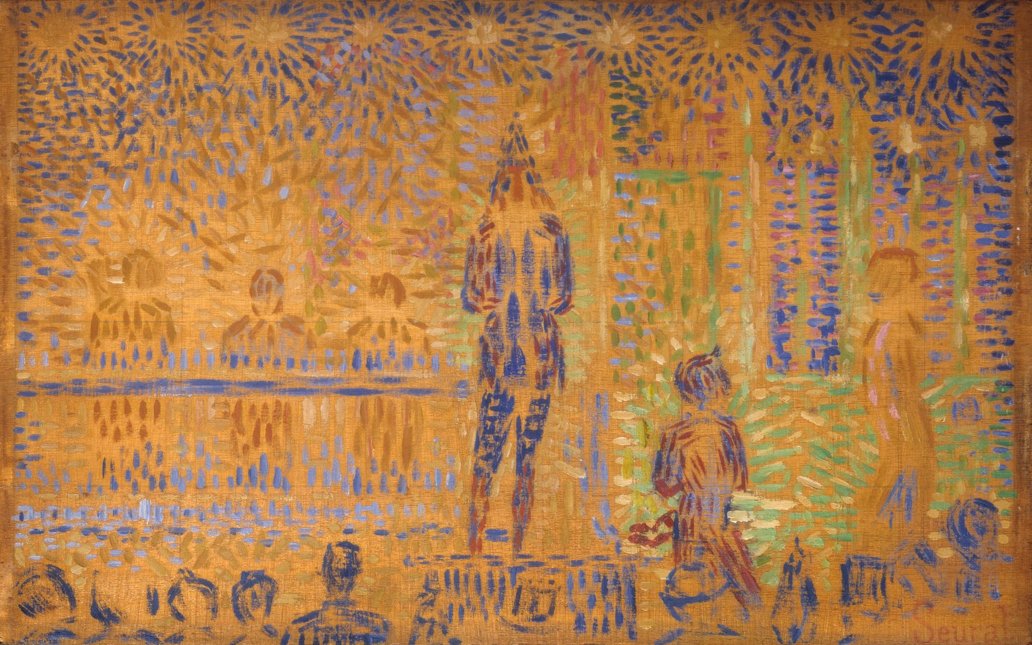 {{ product_title }} Fine Art Print | {{ product_vendor }} Jakero77 Georges Seurat - Study for 'Invitation to the Sideshow' (1888) Signed - 17" x 22" Fine Art Print Art Print  Jakero77