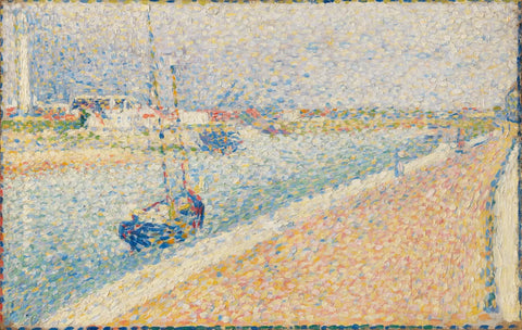 {{ product_title }} Fine Art Print | {{ product_vendor }} Jakero77 Georges Seurat - Study for 'The Channel at Gravelines' (1890) - 17" x 22" Art Print Art Print  Jakero77
