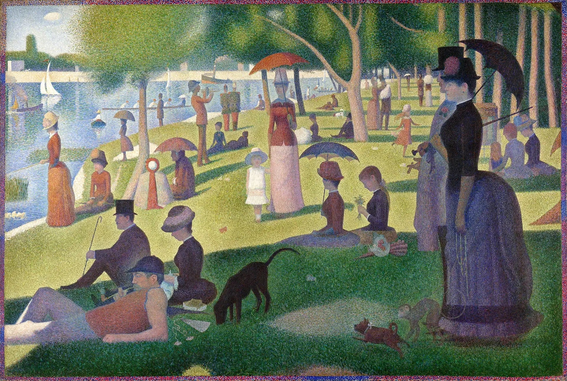 {{ product_title }} Fine Art Print | {{ product_vendor }} Jakero77 Georges Seurat - Sunday Afternoon on Island La Grande Jatte (1884-86) - 17" x 22" Fine Art Print Art Print  Jakero77