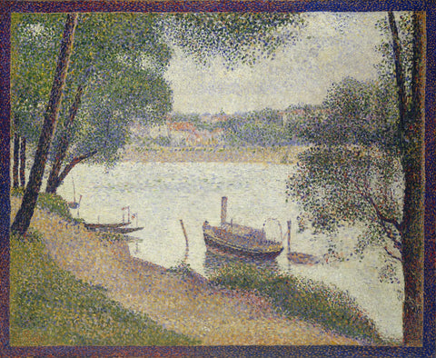 {{ product_title }} Fine Art Print | {{ product_vendor }} Jakero77 Georges Seurat - The Seine at La Grande Jatte in the Spring (1888) - 17"x22" Print Art Print  Jakero77