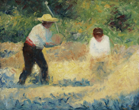 {{ product_title }} Fine Art Print | {{ product_vendor }} Jakero77 Georges Seurat - The Stone Breaker (1884) France - 17" x 22" Fine Art Print Art Print  Jakero77