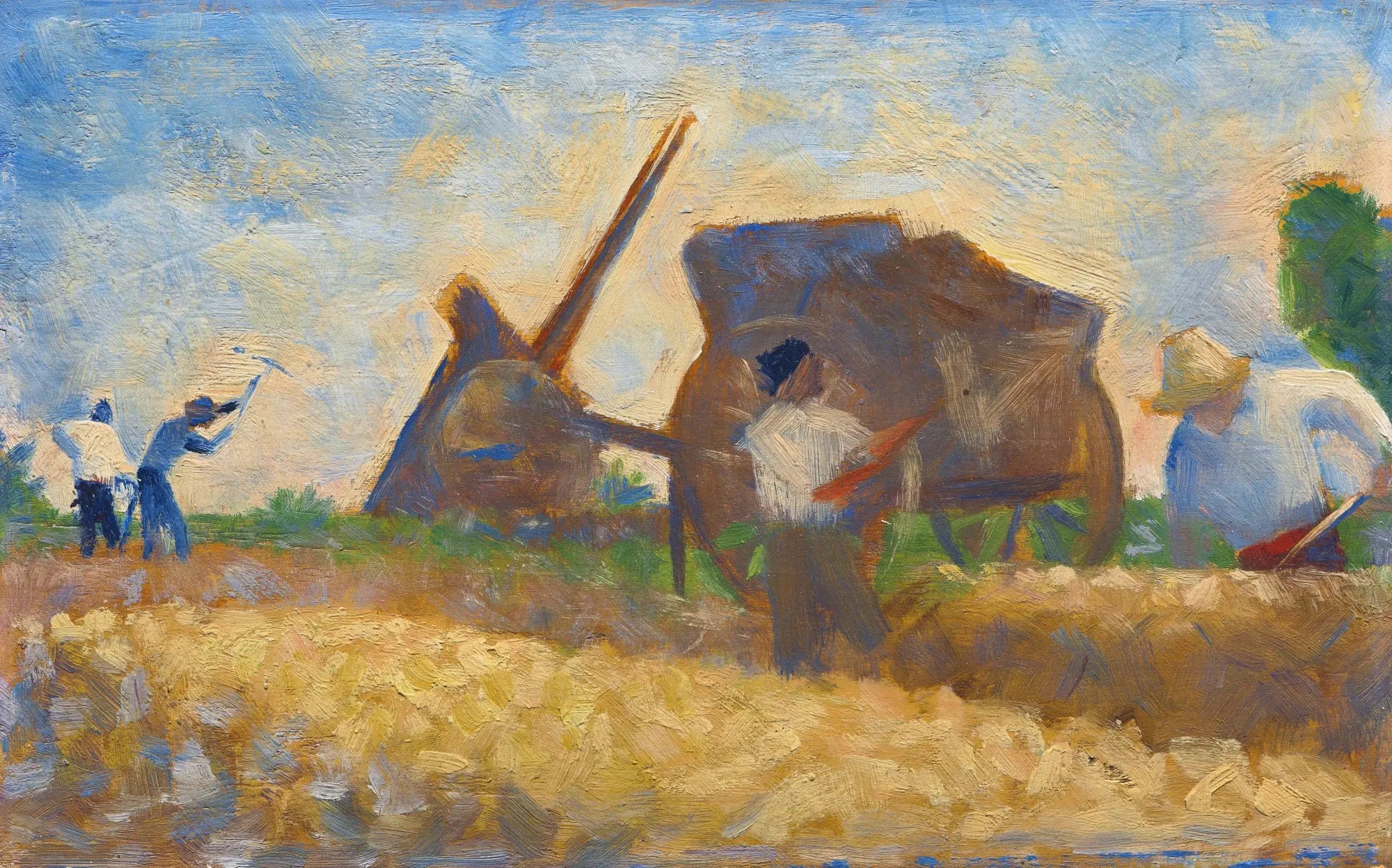 {{ product_title }} Fine Art Print | {{ product_vendor }} Jakero77 Georges Seurat - The Stone Breakers (1883) Post-Impressionism - 17" x 22" Print Art Print  Jakero77