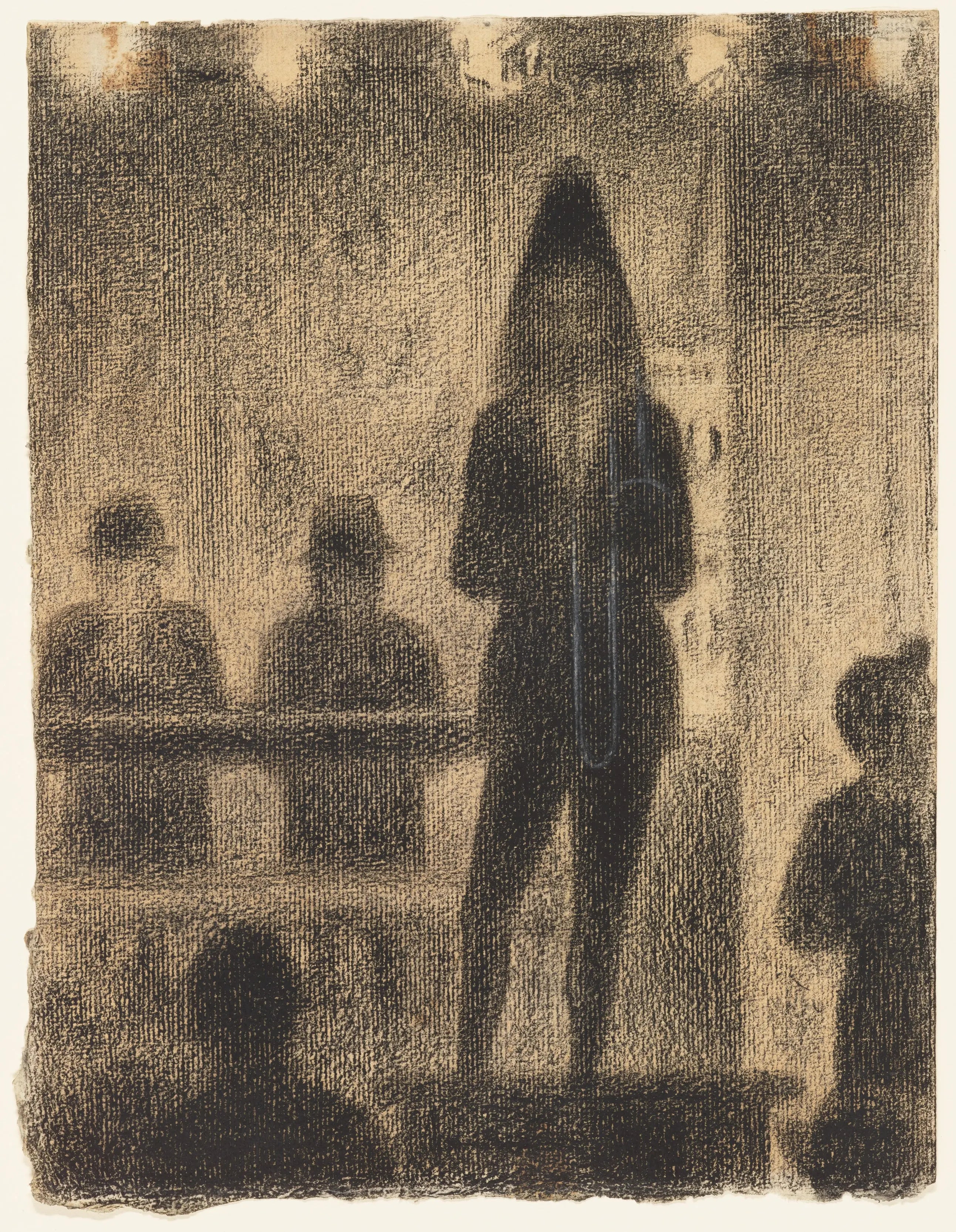 {{ product_title }} Fine Art Print | {{ product_vendor }} Jakero77 Georges Seurat - Trombone Player (1887) France - 17" x 22" Fine Art Print Art Print  Jakero77