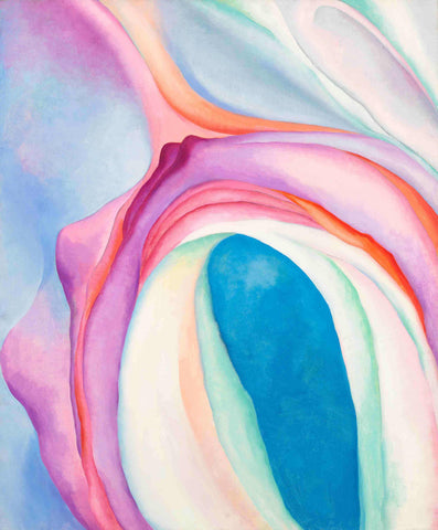 {{ product_title }} Fine Art Print | {{ product_vendor }} Jakero77 Georgia O'Keeffe - Music, Pink and Blue, No. 2 (1918) - 17" x 22" Fine Art Print Art Print  Jakero77