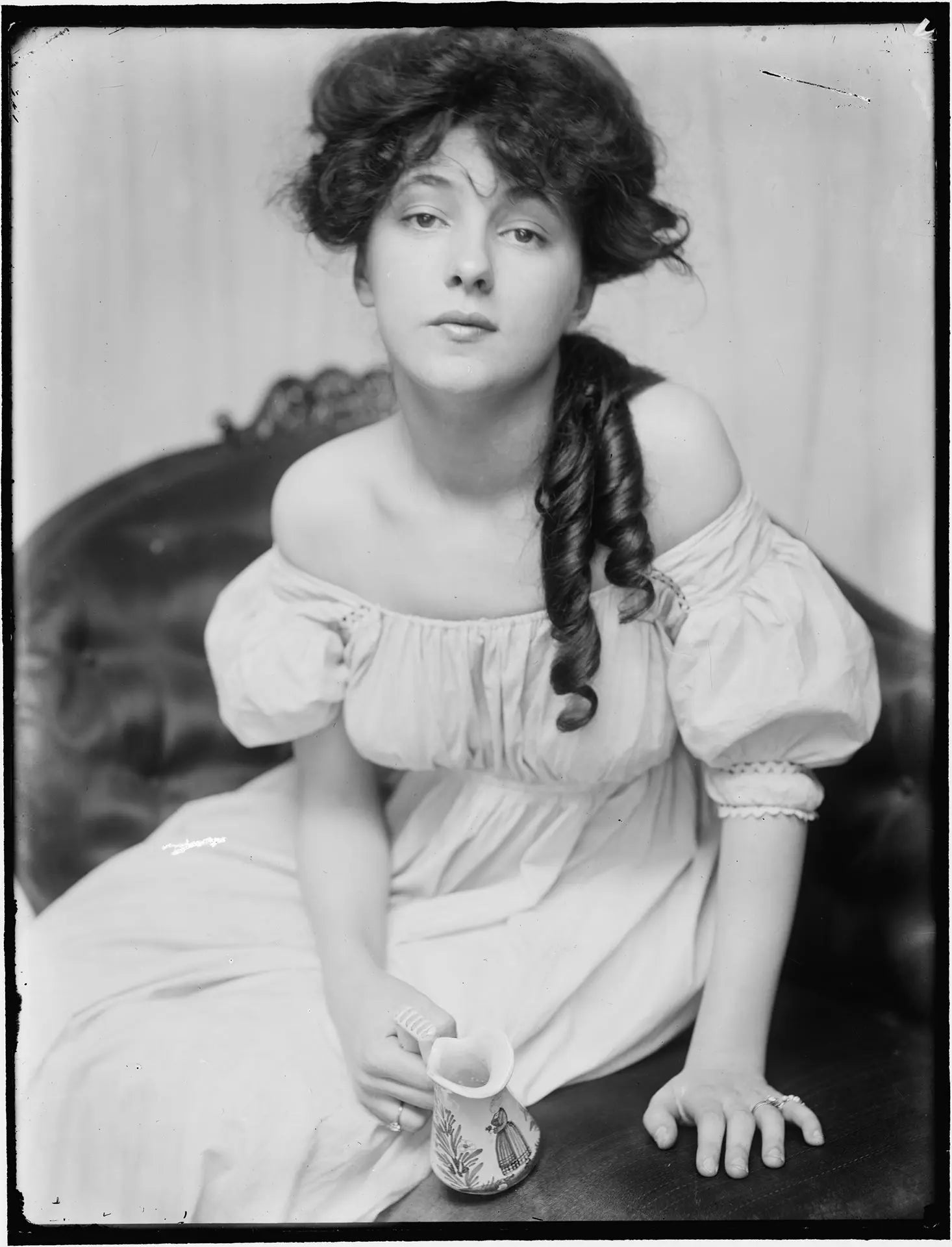{{ product_title }} Fine Art Print | {{ product_vendor }} Jakero77 Gertrude Käsebier - Evelyn Nesbit (1903) Actress Model - 17" x 22" Fine Art Print Art Print  Jakero77
