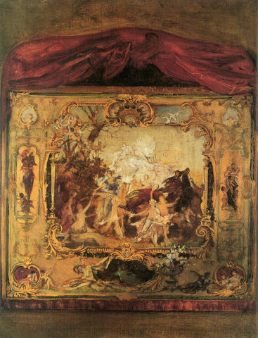 {{ product_title }} Fine Art Print | {{ product_vendor }} Jakero77 Gustav Klimt - Draft of a Theater Curtain (1894) - 17" x 22" Fine Art Print Art Print  Jakero77