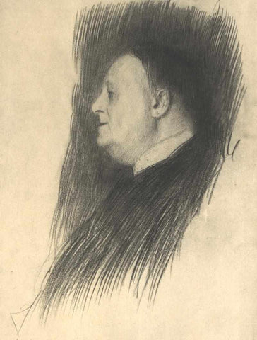 {{ product_title }} Fine Art Print | {{ product_vendor }} Jakero77 Gustav Klimt - Portrait of a Man Facing Left (1887) - 17" x 22" Fine Art Print Art Print  Jakero77