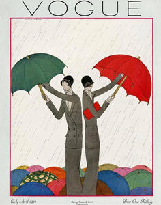 {{ product_title }} Fine Art Print | {{ product_vendor }} Jakero77 H. Meserole - Vintage Vogue Fashion Cover Art (1924) - 17" x 22" Fine Art Print Art Print  Jakero77