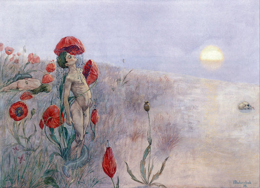 {{ product_title }} Fine Art Print | {{ product_vendor }} Jakero77 Hans Baluschek - Der Tod, The Death (1895) Nudes - 17" x 22" Fine Art Print Art Print  Jakero77