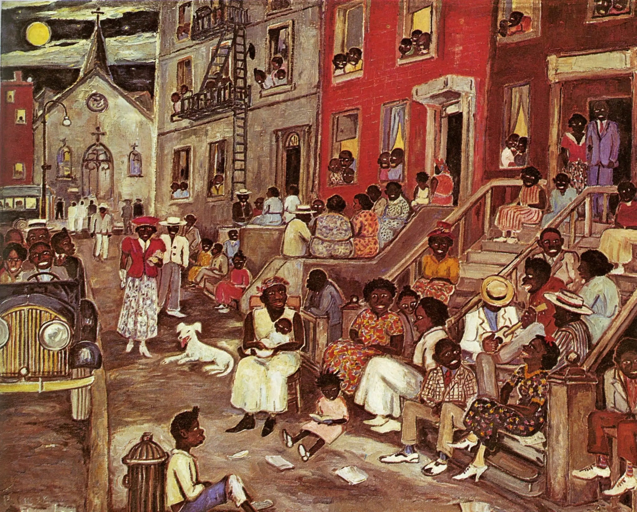 {{ product_title }} Fine Art Print | {{ product_vendor }} Jakero77 Hayden Palmer - Harlem Midsummer Night (1938) - 17" x 22" Fine Art Print Art Print  Jakero77