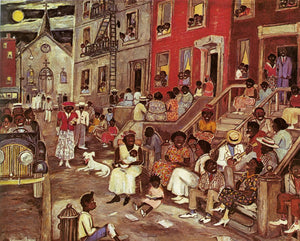 {{ product_title }} Fine Art Print | {{ product_vendor }} Jakero77 Hayden Palmer - Harlem Midsummer Night (1938) - 17" x 22" Fine Art Print Art Print  Jakero77