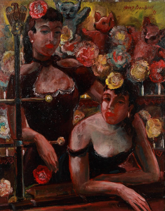 {{ product_title }} Fine Art Print | {{ product_vendor }} Jakero77 Heinz Borchers - Schiessbude (1951) Signed - 17" x 22" Fine Art Print Art Print  Jakero77