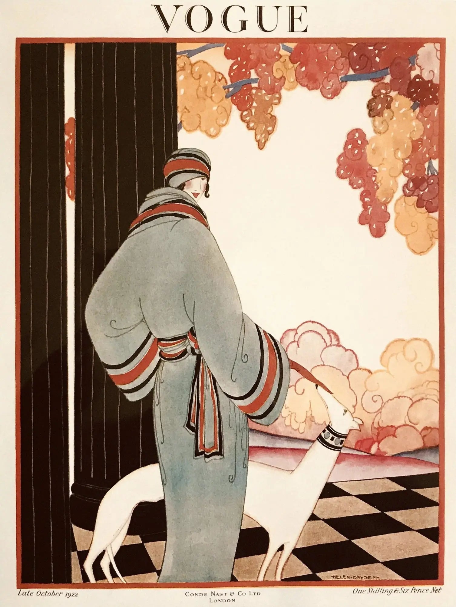 {{ product_title }} Fine Art Print | {{ product_vendor }} Jakero77 Helen Dryden - Vintage Vogue Jazz Era Art Deco Fashion (1922) - 17" x 22" Print Art Print  Jakero77