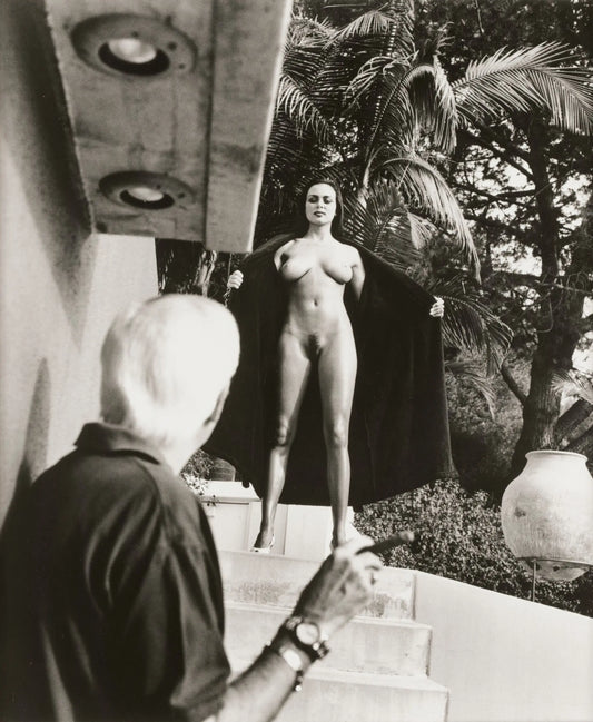 {{ product_title }} Fine Art Print | {{ product_vendor }} Jakero77 Helmut Newton - Nude Female Exhibitionist Flashing (1989) - 17"x22" Fine Art Print Art Print  Jakero77