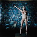 {{ product_title }} Fine Art Print | {{ product_vendor }} Jakero77 Helmut Newton - Playboy Los Angeles Nude Lady Protests (1997) - 17"x22" Art Print Art Print  Jakero77