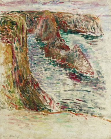 {{ product_title }} Fine Art Print | {{ product_vendor }} Jakero77 Henri Matisse - Belle Île En Mer (1897) Signed - 17" x 22" Fine Art Print Art Print  Jakero77