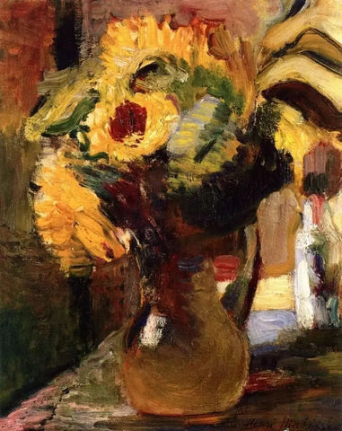 {{ product_title }} Fine Art Print | {{ product_vendor }} Jakero77 Henri Matisse - Bouquet of Sunflowers (1897) Signed - 17" x 22" Fine Art Print Art Print  Jakero77