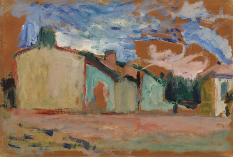 {{ product_title }} Fine Art Print | {{ product_vendor }} Jakero77 Henri Matisse - Houses (Fenouillet) 1898 Impressionist - 17" x 22" Fine Art Print Art Print  Jakero77