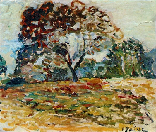 {{ product_title }} Fine Art Print | {{ product_vendor }} Jakero77 Henri Matisse - Landscape of Corsica (1898) Signed - 17" x 22" Fine Art Print Art Print  Jakero77