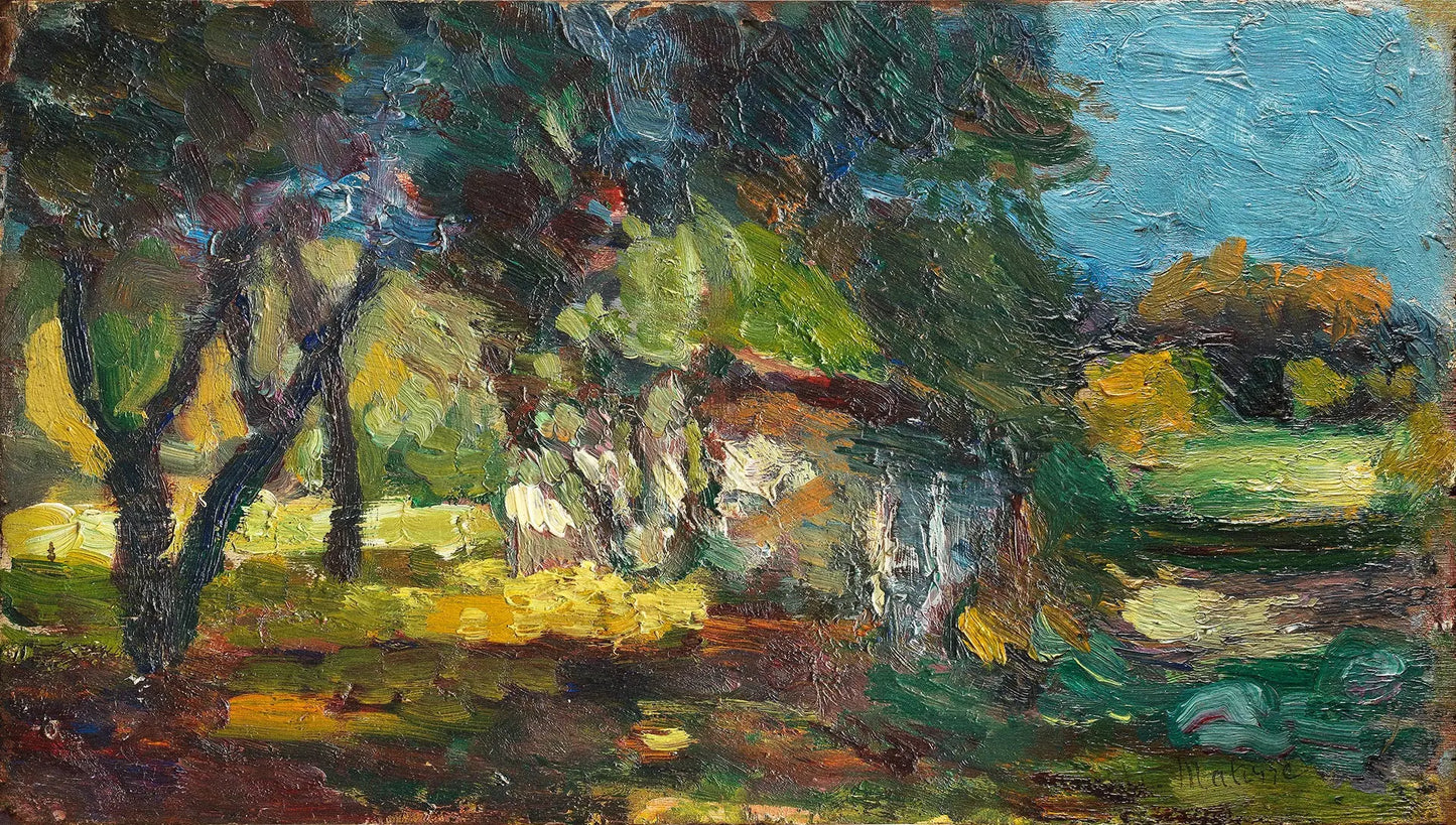 {{ product_title }} Fine Art Print | {{ product_vendor }} Jakero77 Henri Matisse - Landscape, Corsica (1898) Signed - 17" x 22" Fine Art Print Art Print  Jakero77