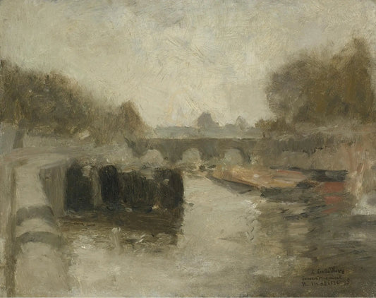 {{ product_title }} Fine Art Print | {{ product_vendor }} Jakero77 Henri Matisse - Le Pont (1895) Signed - 17" x 22" Fine Art Print Art Print  Jakero77