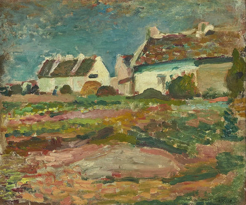 {{ product_title }} Fine Art Print | {{ product_vendor }} Jakero77 Henri Matisse - Maisons À Kervilahouen, Belle Ile (1896) Signed - 17" x 22" Print Art Print  Jakero77