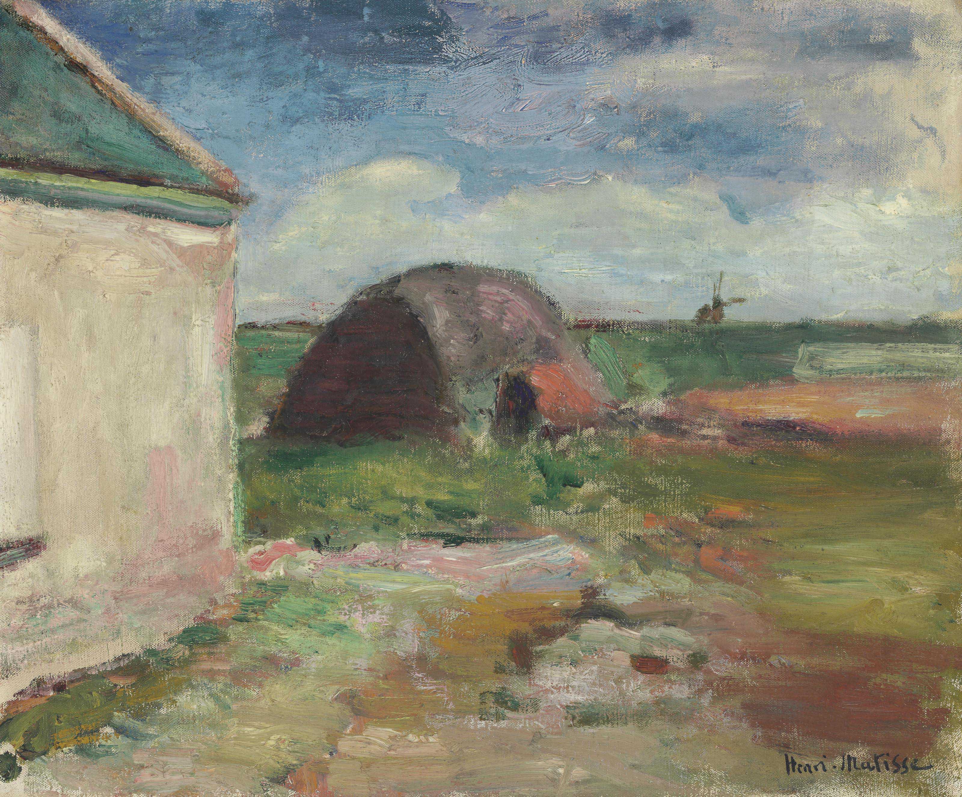 {{ product_title }} Fine Art Print | {{ product_vendor }} Jakero77 Henri Matisse - Paysage De Bretagne (1896) Signed - 17" x 22" Fine Art Print Art Print  Jakero77