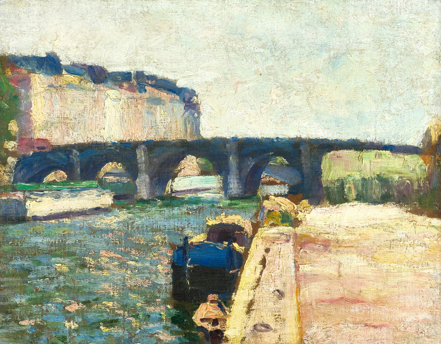 {{ product_title }} Fine Art Print | {{ product_vendor }} Jakero77 Henri Matisse - Pont de Seine (1897) Impressionism - 17" x 22" Fine Art Print Art Print  Jakero77