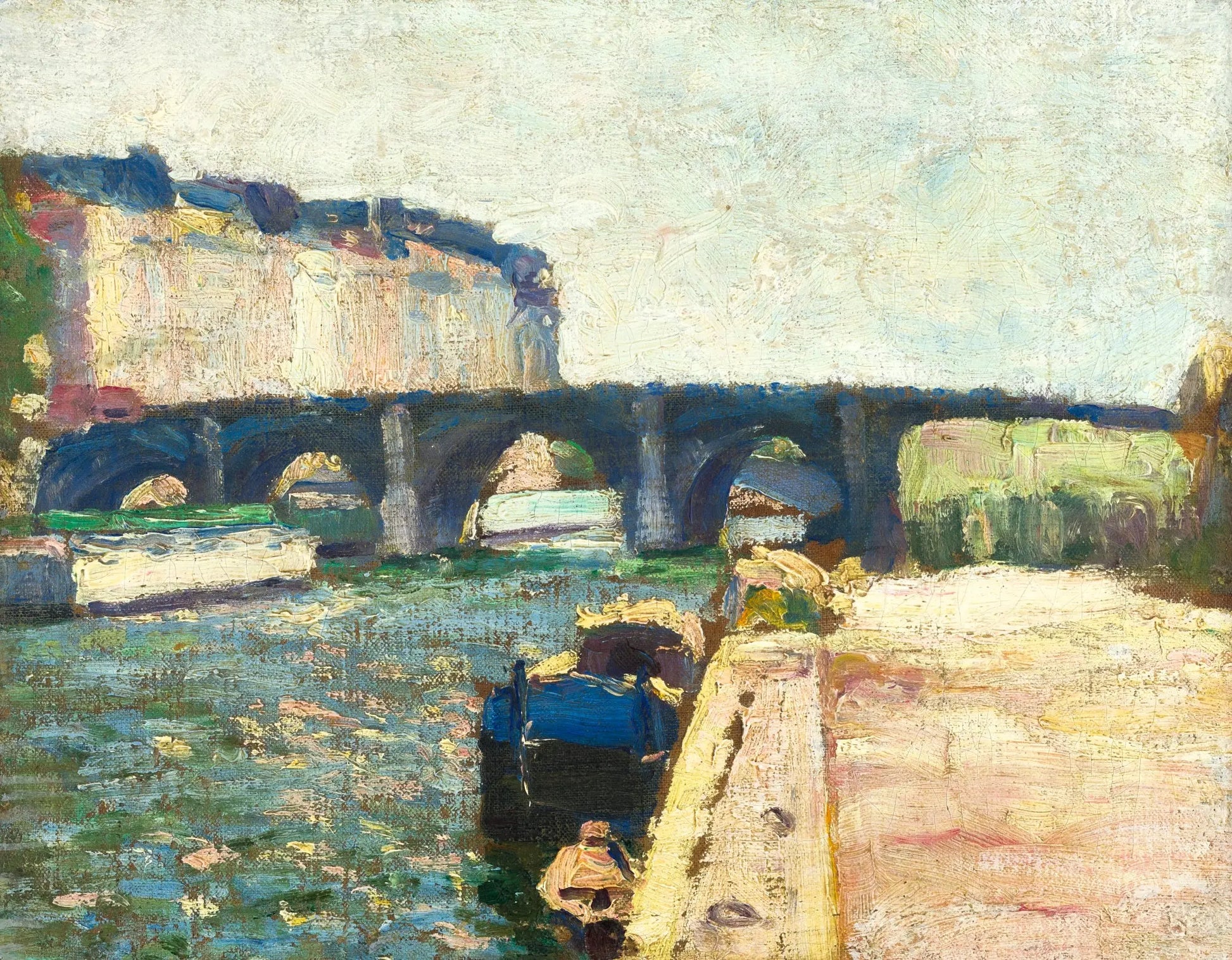 {{ product_title }} Fine Art Print | {{ product_vendor }} Jakero77 Henri Matisse - Pont de Seine (1897) Impressionism - 17" x 22" Fine Art Print Art Print  Jakero77